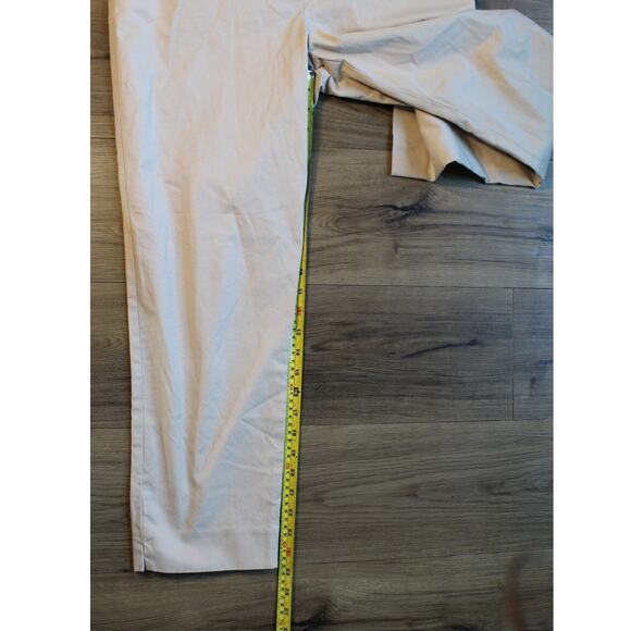 Talbots Perfect Crop Pants Beige Khaki Stretch Hook-and-Bar Closure Women Size 8 - Picture 6 of 6